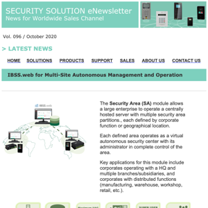 IBSS.web for Multi-Site Autonomous Management and Operation | WebENTRA Professional Series with I/O Modules