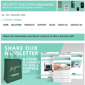 Share Our Newsletter and Stand a Chance to Win a Surprise Gift