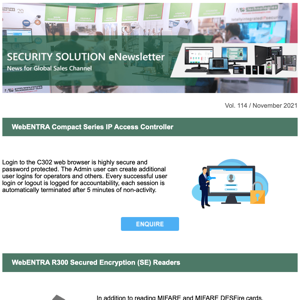 WebENTRA Compact Series IP Access Controller | WebENTRA R300 Secured Encryption (SE) Readers