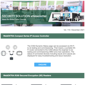 WebENTRA Compact Series IP Access Controller | WebENTRA R300 Secured Encryption (SE) Readers