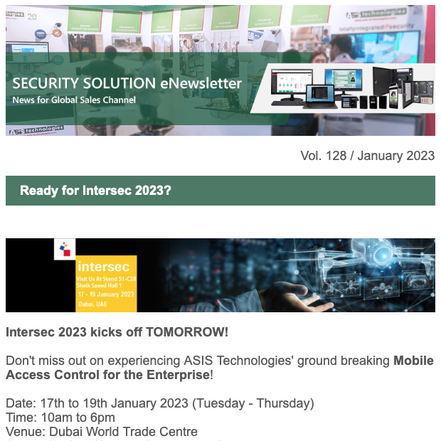 Ready for Intersec 2023?