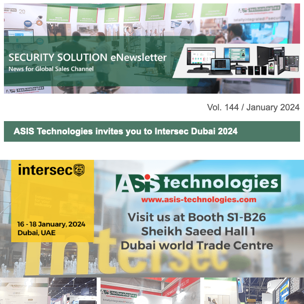 ASIS Technologies invites you to Intersec Dubai 2024