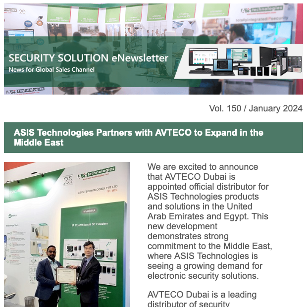 ASIS Technologies Partners with AVTECO to Expand in the Middle East